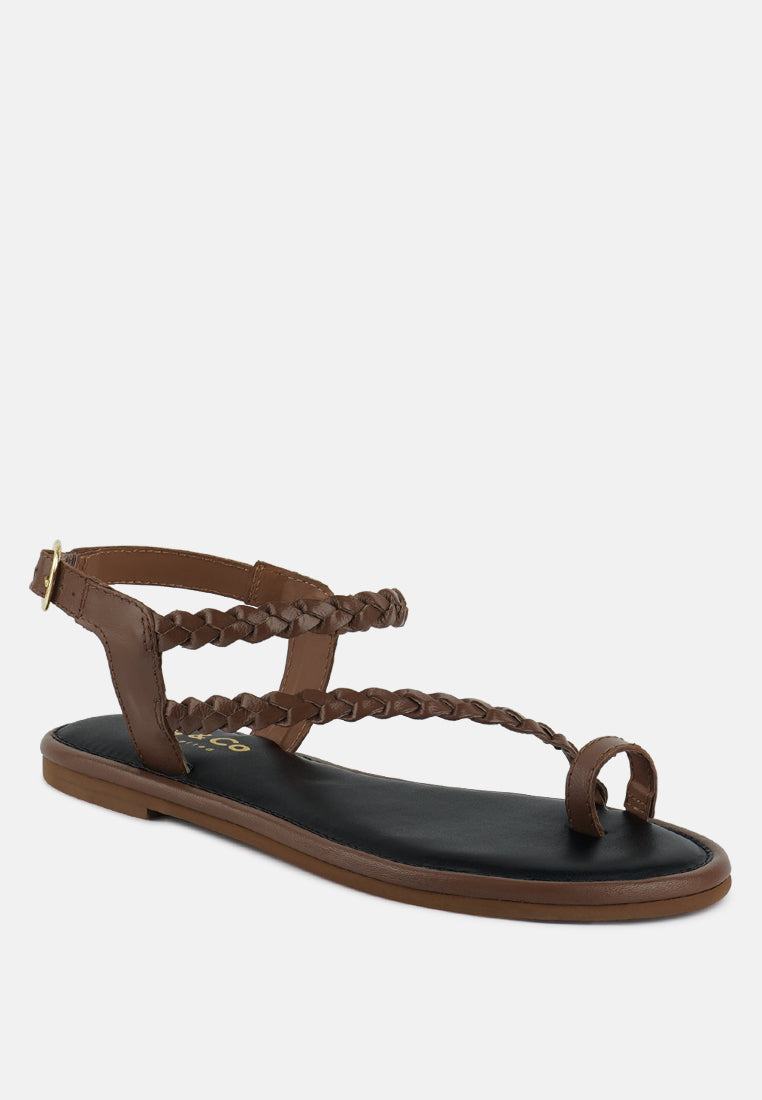 Braided Flat Sandals