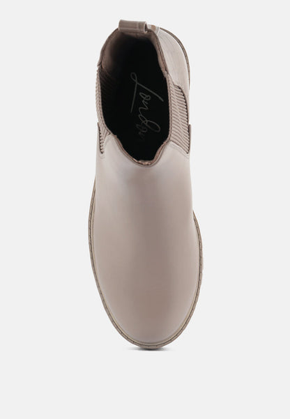 Croc Back Chelsea Boots