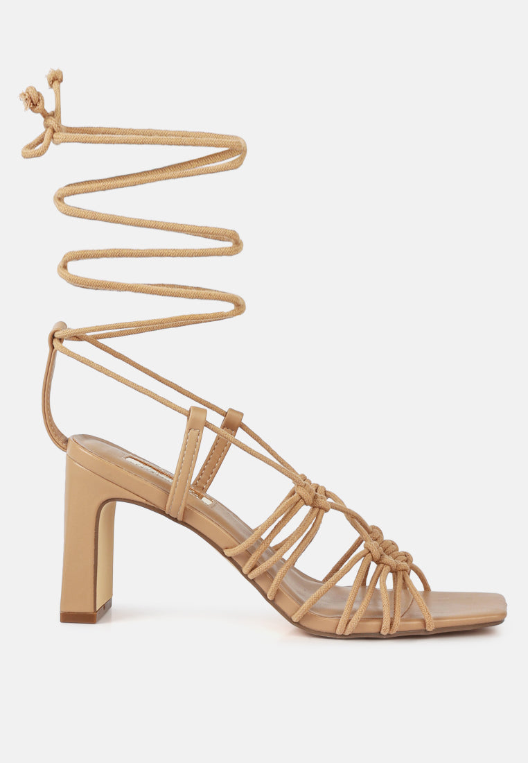 Attach Laces Italian Heeled Sandals