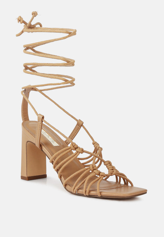 Attach Laces Italian Heeled Sandals
