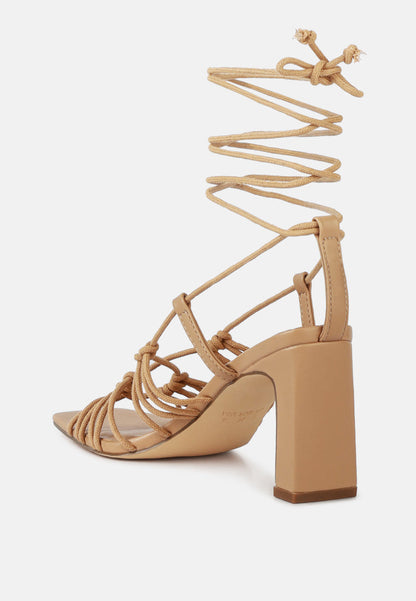 Attach Laces Italian Heeled Sandals