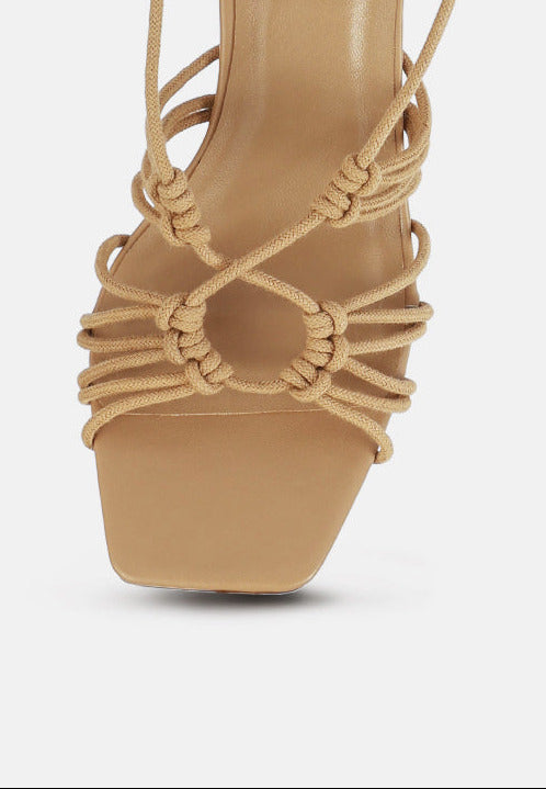 Attach Laces Italian Heeled Sandals