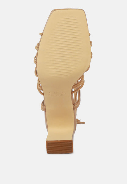 Attach Laces Italian Heeled Sandals