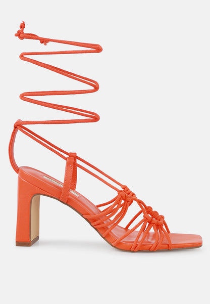 Attach Laces Italian Heeled Sandals