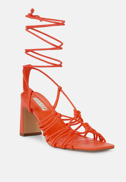 Attach Laces Italian Heeled Sandals