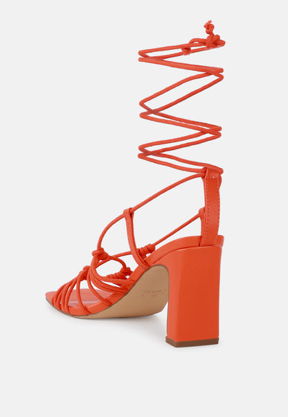 Attach Laces Italian Heeled Sandals