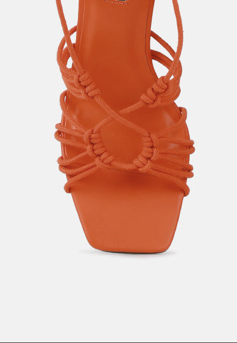 Attach Laces Italian Heeled Sandals