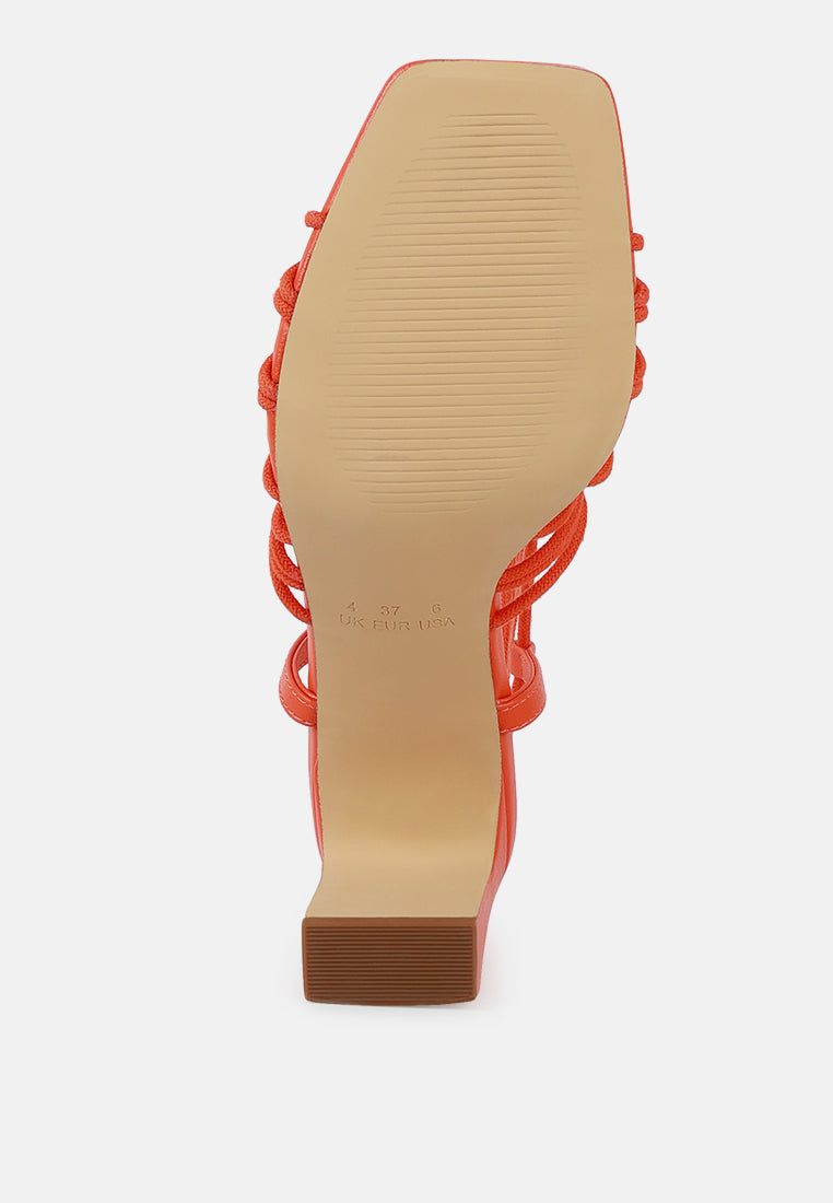 Attach Laces Italian Heeled Sandals
