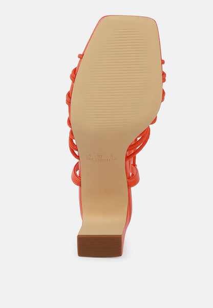 Attach Laces Italian Heeled Sandals
