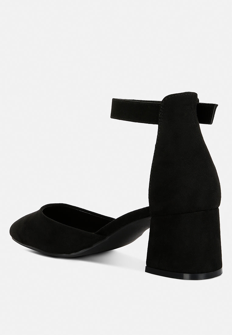 Pointed Toe Block Heel D'orsay