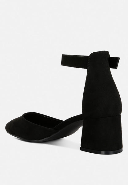Pointed Toe Block Heel D'orsay