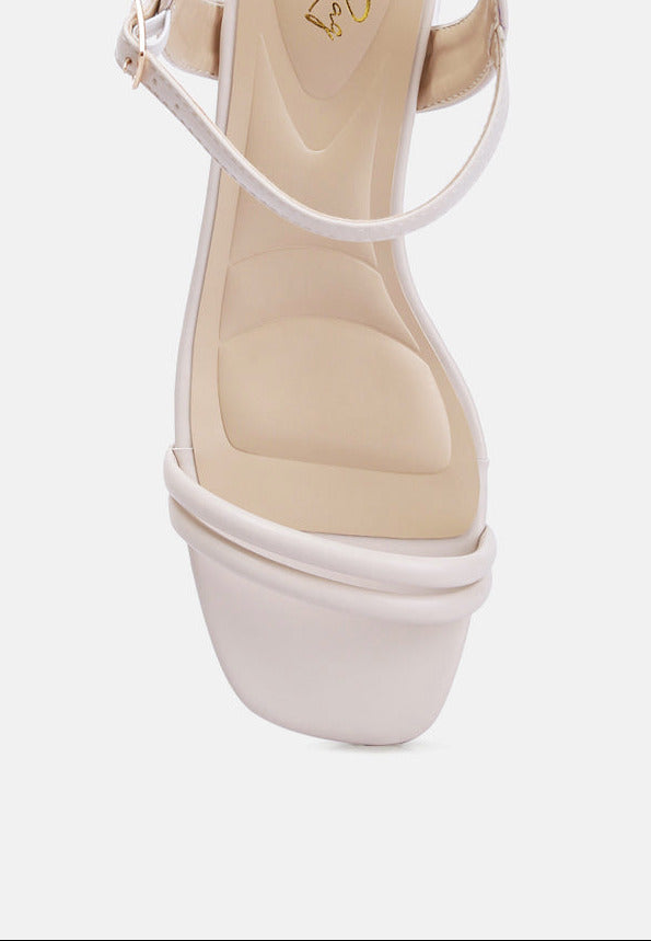 Double Strap Low Block Sandal