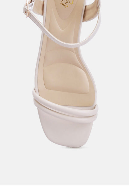 Double Strap Low Block Sandal