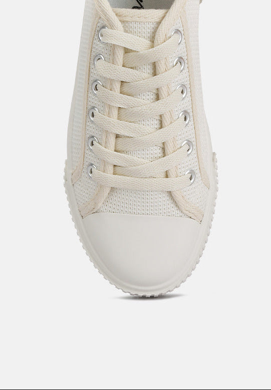 Knitted Textile Sneakers