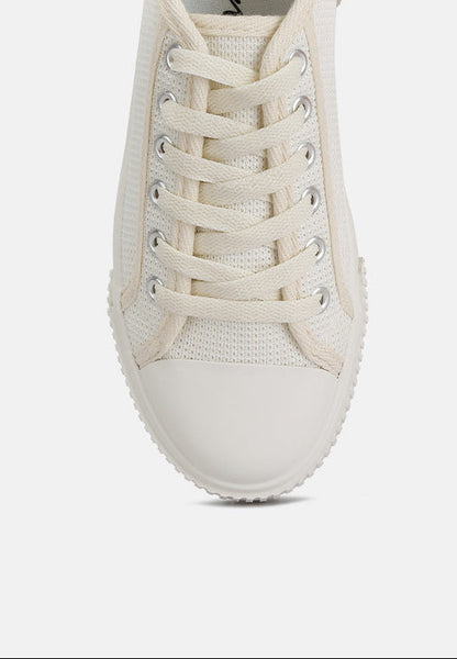 Knitted Textile Sneakers