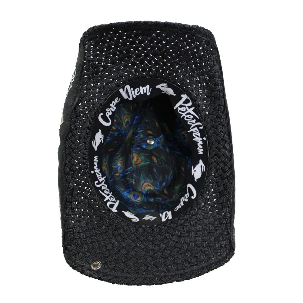 Corazon Black Straw Cowgirl Hat