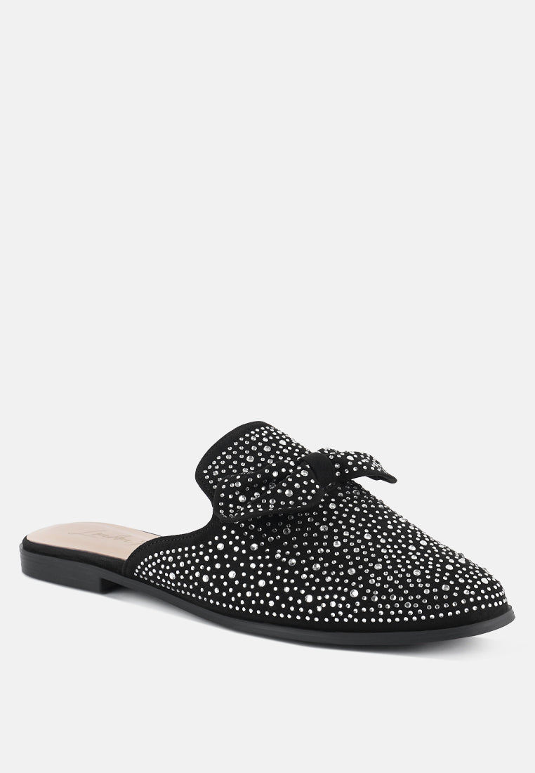 Embellished Bow Mules