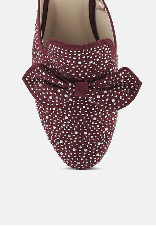 Embellished Bow Mules