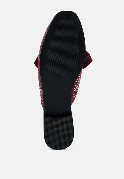 Embellished Bow Mules